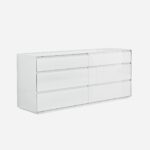 70 X 19 X 31 White Double Dresser Extension