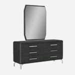 67 X 20 X 32 Clear Glass or Stainless Steel Double Dresser Extension