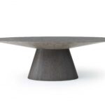 95 X 43 X 30 Gray Oak0 Veneer Oval Dining Table