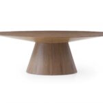 95 X 43 X 30 Walnut Veneer Oval Dining Table