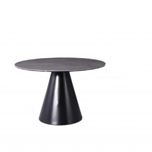 Contemporary Puzzle Gray and White Double Base Glass Dining Table