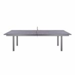 108 X 60 X 30 Dark Gray Ceramic Glass Game Table