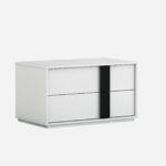 31 X 19 X 18 White Nightstand