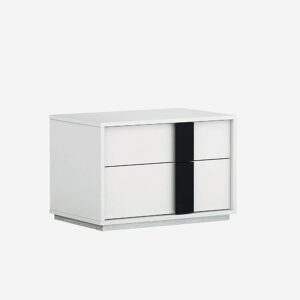 100' X 41' X 57' White And Chocolate Twin Over Twin Bunk Bed With Storage Shelf