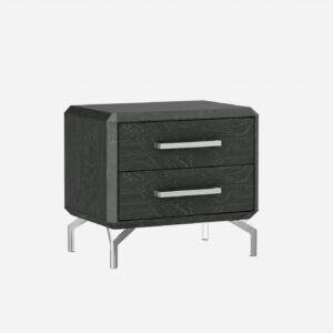 24' X 17' X 26' Gray Pine Wood Nightstand