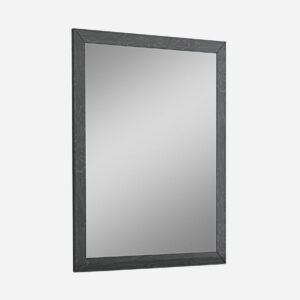 34 X 3 X 50 White Glass Mirror