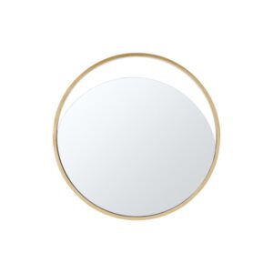 20' Brushed Titanium Round Wall Mirror