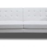80 X 45 X 13 White Stainless Steel Sofa Bed