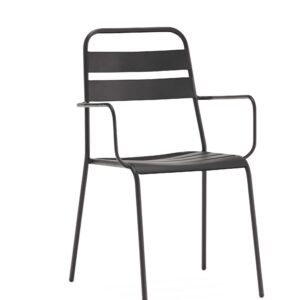 Set of 2 White Faux Leather Metal Dining Chairs