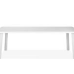 87 X 39 X 29 White Aluminum Dining Table