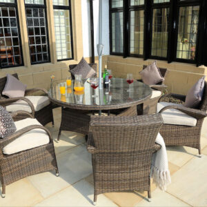 White tone Geometrical style base with Rectangular Glass top Dining Table