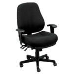 26.8″ x 21″ x 38.5″ Black Tilt Tension Control Fabric Chair