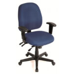 29.5″ x 26″ x 37″ Navy Tilt Tension Control Fabric Chair