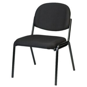 Mod Rolling Black Faux Leather Office Desk Chair