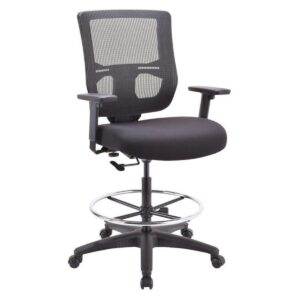 26" x 27.5" x 40" Black Mesh Low Tilt Chair