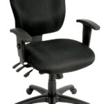 26″ x 25″ x 37″ Charcoal Fabric Chair