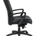 25.8″ x 29″ x 42″ Black Leather Chair