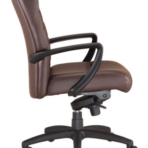 25.8" x 28.9" x 38.8" Brown Leather Chair