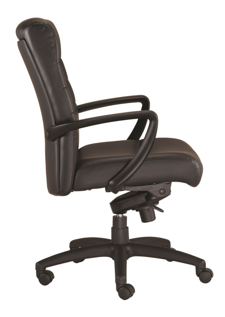25.8″ x 28.9″ x 38.8″ Black Leather Chair