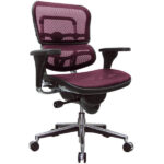 26.5″ x 29″ x 39.5″  Plum Red Mesh Chair