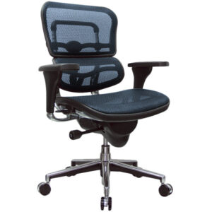 26.38" X 27.56" X 45.87" High Back Office Chair in Black with Chromed Steel Base