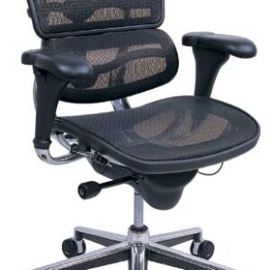 26.38" X 27.56" X 45.87" High Back Office Chair in Black with Chromed Steel Base