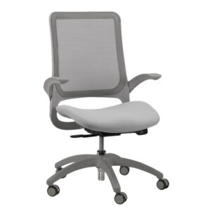 Black Mesh Fabric Rolling Office Desk  Chair