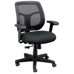 26" x 27.5" x 40" Black Mesh Low Tilt Chair