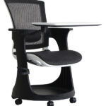 25″ x 25.4″ x 36.8″ Black Elastic Mesh Seat and Back Chair