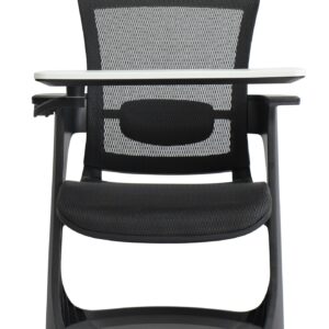 Set of Two Brown Faux Leather Industrial Dining Chairs