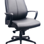 25.5″ x 28.75″ x 40″ Black Leather Chair