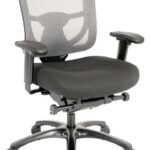 27.2″ x 25.6″ x 39.8″ Grey Mesh / Fabric Chair