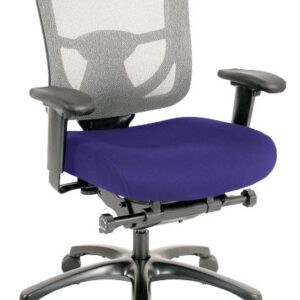 26" x 27.5" x 40" Black Mesh Low Tilt Chair
