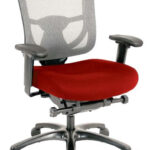 27.2″ x 25.6″ x 39.8″ Red Mesh/Fabric Chair