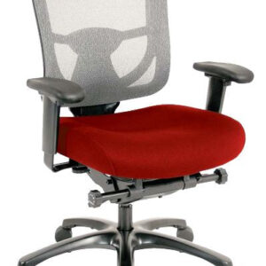 26" x 27.5" x 40" Black Mesh Low Tilt Chair