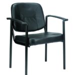 26″ x 18.5″ x 32.7″ Black Vinyl Guest Chair