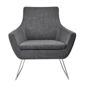 32" X 32" X 28 Gray Accent Chair