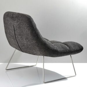 28" X 35" X 31" Camel Leather Accent Chair