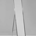 13.5′ X 14.5′ X 59′ Brushed steel  Floor Mirror