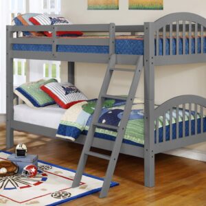 Silver Twin XL Over Queen Futon Bunk Bed