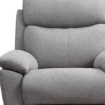35.43″ X 39.37″ X 39.8″ Light Grey Fabric Glider & Swivel Power Recliner with USB port