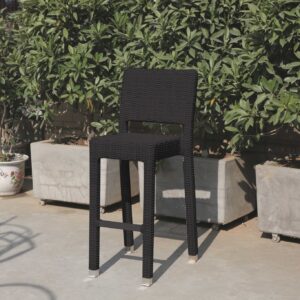 Set of Two White Chrome Bar Stools