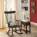 33′ X 25′ X 45′ Black Wood Rocking Chair