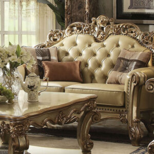 69' X 43' X 45' Ivory Velvet Loveseat W3 Pillows