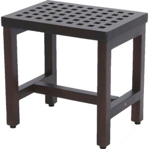 Brown Patio Armchair with Cross Back Design