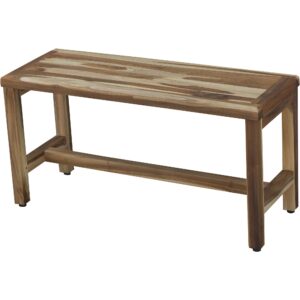 Espresso Solid Wood Rolling Laundry Hamper with Lid