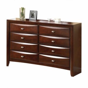 33" Black Three Drawer Dresser