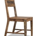 Set of 2 Solid Mango Wood Dining Chairs