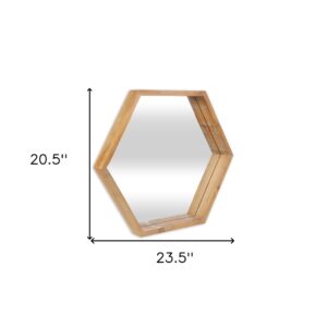 Modern Beveled Tile Design Wall Mirror