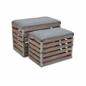 11.5" x 23.5" x 24" Dark Taupe Particle Board Laminate  Kitchen Cart